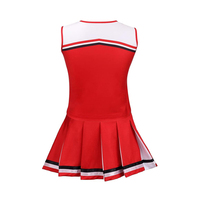 Offre Spéciale – Ensemble Classique d'Uniformes de Cheerleading Imprimés, Tissu Rouge, Design Personnalisable, Uniformes de Cheerleading pour les Équipes de Bordure, 100 % Personnalisable