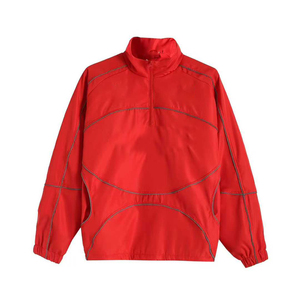 Windbreaker Track <b>Jacket</b> Streetwear Custom <b>Men</b> Outdoor Waterproof Sports Nylon Reflective Design Active Jersey Sport Stripes Oem - Product Image 5