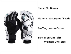 Guantes Largos de Esquí para Hombre, Talla XXL, Impermeables, para Snowboard, Moto de Nieve, Cálidos, de Poliéster Térmico, para Esquí y Motociclismo - Product Image 2