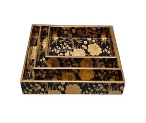 ถาดเสิร์ฟไม้ MDF ทำมือรักษ์โลก เคลือบกันน้ำ สำหรับกาแฟ รูปทรงสี่เหลี่ยมผืนผ้า ดีไซน์งานฝีมือ - Product Image 2