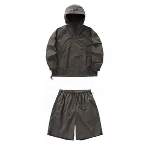 OEM <b>Wind</b> <b>Breaker</b> Plus Size Sets Windproof Men Polyester Nylon Windbreaker Short Tracksuit Zipper Jackets and Shorts 2 Pcs Set - Product Image 4