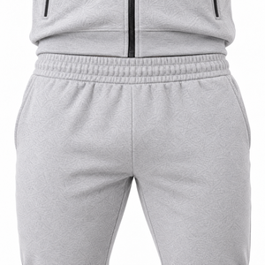 Conjunto Deportivo Unisex de Poliéster y Algodón con Lavado Ácido, Sudadera con Cremallera Completa y Pantalones Jogger, Ropa Deportiva de Invierno para Fitness, Entrenamiento, Casual y Urbana - Product Image 5