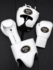 No Boxing No Life Nouveauté Ensemble de boxe en cuir de vachette véritable Ensemble de sparring professionnel sur mesure pour l'entraînement Unisexe - Product Image 1