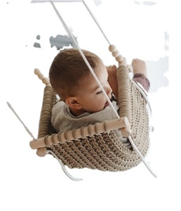 Baby Walker with Wheels and Seat Baby <b>Hammock</b> HANDMADE COTTON BABY INDOOR and OUT DOOR SWING - Product Image 1