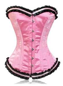 OEM ODM <b>Gothic</b> Lace Silk Wedding Waist Trainer Front Busk Bustier Canvas Woven Breathable Custom Colors Stain <b>Corset</b> Medium - Product Image 1