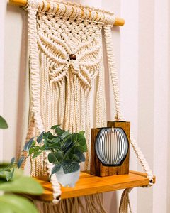 Tapiz de Pared de Macramé Bohemio Indio de Algodón Tejido a Mano, Ideal para Dormitorio, Pasillo, Habitaciones Infantiles y Juveniles, para Toda Ocasión - Product Image 2