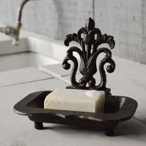 Jabonera Metálica Decorativa, Ecológica, de Lujo y Clásica para Baño, con Bandeja de Drenaje para Lavabo, Encimera, Ducha, Cocina y Lavadero - Product Image 1