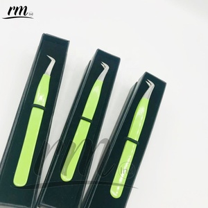 Pince à cils Outil de beauté Pince à cils greffée Applicateur Extension de cils en acier inoxydable Pince à épiler - Product Image 3