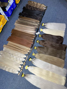 Extensions de cheveux vierges vietnamiens 100% naturels, blondes, toutes longueurs de 12 à 32 pouces, super double drawn, pointes droites - Product Image 4