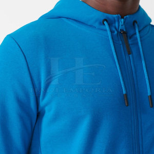 Sweats à capuche zippés élégants pour hommes, en tissu polaire doux, coupe confortable, tenue tendance pour l'hiver et la mode décontractée quotidienne - Product Image 4