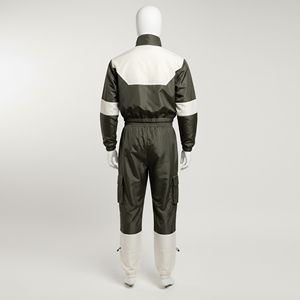 Vêtements de sport respirants personnalisés avec logo OEM, tenue de jogging, veste coupe-vent surdimensionnée, ensembles de survêtements en coton - Product Image 3