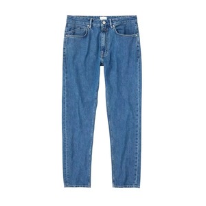 Jean noir décontracté pour homme en denim extensible avec logo, 100 % coton, coupe droite, écologique et respirant, idéal pour l'automne - Product Image 4