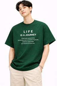 Camiseta Unisex 100% Algodón 220g Oversize Ecológica Transpirable de Secado Rápido Anti-Pilling Casual Streetwear con Estampado Frontal - Product Image 3