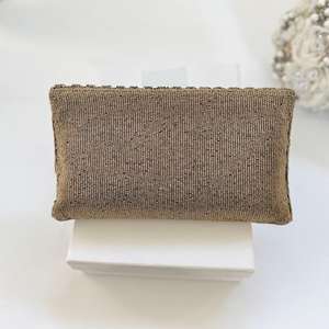 Sac à bijoux de luxe fait main avec des perles en forme de papillon pour femmes, sac de soirée noir à paillettes, sac de mariage brodé de pierres de cristal - Product Image 3