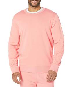 Nouveau design 2024, 100% laine mérinos, anti-rides, anti-rétrécissement, tricoté, rouge foncé, respirant, col rond, pulls d'hiver pour hommes - Product Image 6