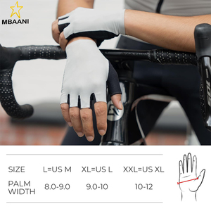 Gants de cyclisme pour hommes avec coussinet SBR, antidérapants, respirants, demi-doigts, pour vélo de montagne et de route, pour le printemps - Product Image 6