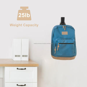 ชุดตะขอเดี่ยวแบบพรีเมี่ยมจำนวน4ชิ้นทำจากโลหะและไม้เนื้อแข็งช่วยประหยัดพื้นที่ติดผนังสำหรับห้องน้ำและห้องครัว - Product Image 5