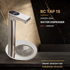 Distributeur d'eau sous évier BC TAP 1S en acier inoxydable avec contrôle de la température chaude et ambiante, robinet domestique AQUATEK - Product Image 1