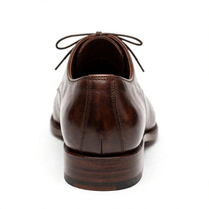 <b>Men's</b> Genuine Leather Oxford Dress <b>Shoes</b> Pointed Toe Lace-up Solid Color Office Career All Seasons Export From Bangladesh - Product Image 5