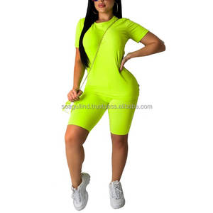 Ropa de verano para mujer, camisola holgada y cómoda, chaleco de cuello redondo, traje corto - Product Image 4