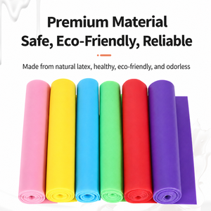 Tapis de yoga en latex 100 % naturel avec logo personnalisé OEM, respectueux de l'environnement, antidérapant, bande de résistance pour le yoga, le Pilates, la salle de sport à domicile - Product Image 1