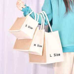 Heavy Duty Natural Jute Classic Foldable Bulk <b>Bags</b> with Carved Design for Travel & Outdoor Use Industrial Packaging Solutions - Product Image 4