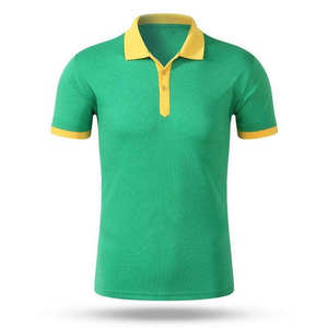 เสื้อโปโลแขนสั้นผู้ชาย สีน้ำเงิน ผ้าถัก สีพื้น ลำลอง ปกติดกระดุม ทรงปกติ - Product Image 4