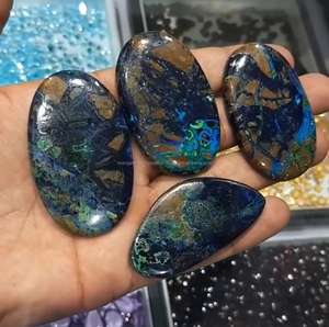 Gemas de cabujón ovalado de Prehnita súper brillante, gemas de joyería para ocasiones especiales para personalizar joyas con tamaño de 10 mm para todos - Product Image 3