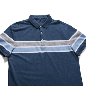 Camisetas Polo Personalizadas para Hombre con Logotipo, Diseño a Rayas con Botones, Camisetas Polo con Estampado de Logotipo Personalizado - Product Image 4