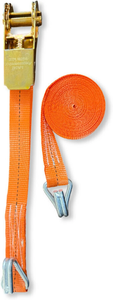 Sangle d'arrimage à cliquet 25 mm 1 tonne, 8 mètres, en polyester, avec crochets pour camion, remorque, sécurisation du fret - Product Image 6