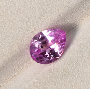 ลูกแพร์พลอยสีชมพูในแล็บพลอยหลวมขนาด10X7มม. 12X9มม. 14X10มม. 16X12มม. สำหรับเครื่องประดับ - Product Image 2