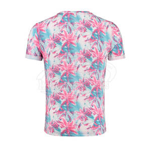 Camiseta ajustada de poliéster personalizada, estampado de sublimación de secado rápido, patrón de puntos, material de algodón y poliéster - Product Image 2