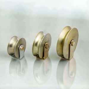 Ruedas Modernas de Acero Inoxidable Pulido para Puertas Correderas, Rodamiento Suave y Duradero para Puertas y Ventanas de Villas y Apartamentos, Herrajes Resistentes - Product Image 3