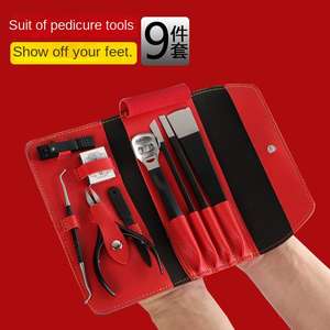 Coupe-ongles et lime à pieds en acier inoxydable avec logo, design masculin, type lime à pieds, éliminateur de callosités ANAAIF - Product Image 5