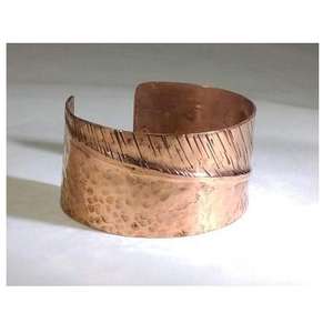 Bracelet artisanal élégant de qualité supérieure en cuivre et laiton, fait main, pour homme et femme, idéal comme cadeau - Product Image 2