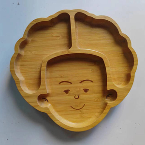 Plateau de service en bois en forme de personnage avec plusieurs compartiments, assiette décorative pour collations, fruits, desserts, maison - Product Image 5