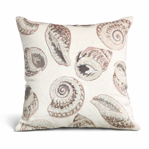 Funda de cojín decorativa con estampado de conchas marinas, funda de almohada suave de algodón para sofá, cama, sala de estar, decoración costera para el hogar al mejor precio - Product Image 1