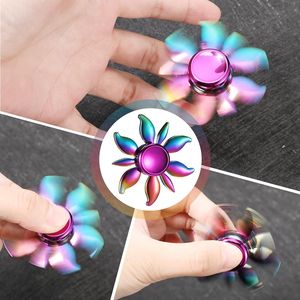 Lot de 8 Fidget Spinners Métalliques Arc-en-ciel – Anti-stress et Anxiété – Cadeau Idéal pour Adultes et Adolescents – Haute Vitesse - Product Image 3