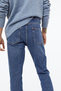 High performance custom made Factory Customized Denim Men's Casual Mid <b>Waist</b> <b>Jeans</b> Distressed Colored Light for Autumn - Product Image 6