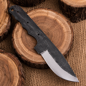 Cuchilla de Acero al Carbono UA Supplies con Punta Caída para Bricolaje, Material para Mango de Cuchillo de Camping, Personalizable, OEM, 0.5mm de Grosor, 8 Pulgadas de Longitud Total - Product Image 1
