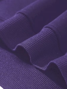 Sudadera con Capucha Unisex para Hombre, Color Morado, con Cierre, Corte Regular, Estilo Casual, Tejido French Terry, Color Sólido, para Otoño - Product Image 5