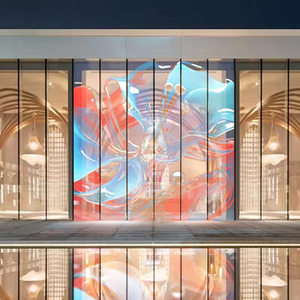 Led quảng cáo cửa sổ kính ngoài trời trong nhà LED trong suốt Màn hình LED cho trung tâm mua sắm và quảng cáo - Product Image 4