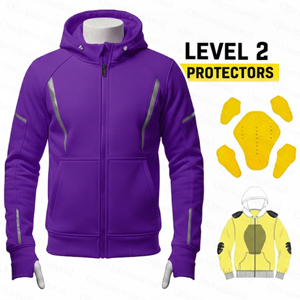 Veste de moto en Kevlar avec protection CE niveau 2, personnalisable et réfléchissante, pour la vente en gros – Fabricant - Product Image 1