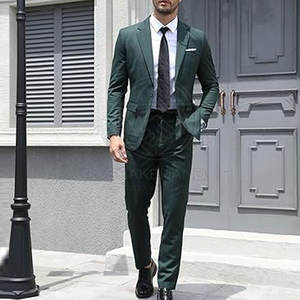 Costume formel professionnel pour homme, ensemble deux pièces, tissu léger et respirant pour un port confortable toute la journée - Product Image 5