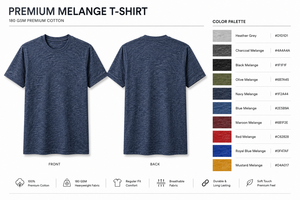 เสื้อยืดผู้ชายเนื้อผ้าเฮเทอร์เรด แห้งเร็ว 100% โพลีเอสเตอร์ สีพื้น โลโก้ด้านหน้า ระบายอากาศได้ดี คอกลม แขนสั้น สวมใส่สบาย รับผลิตตามแบบ OEM - Product Image 2