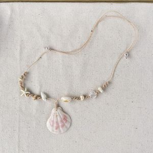 Collar de Conchas Marinas Hecho a Mano con Colgante de Estrella de Mar, Joyería de Playa Personalizada DIY para Mujeres y Hombres, Venta al por Mayor en Vietnam - Product Image 2