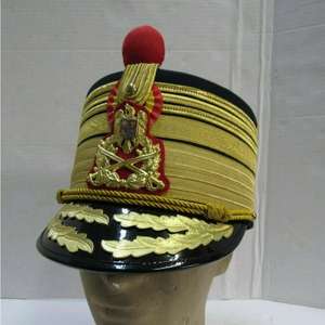 Custom Romania Gold Lace Peak Cap Gold <b>Band</b> 56-58CM Formal <b>Hat</b> for Outdoor Use Unisex Adult - Product Image 2