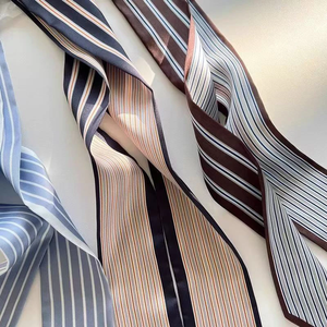 Pañuelo de seda largo y fino para mujer, lazo para el pelo, cinta de seda, pañuelo pequeño para el cuello, lazo para asa de bolso, pañuelo de mano, lazo para la cabeza, para primavera - Product Image 5