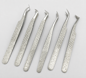 Pinzas Profesionales de Acero Inoxidable para Cejas, Coloridas, con Punta Inclinada, Estuche de 4 Unidades, Etiqueta Privada Personalizada, Ecológicas y Cómodas - Product Image 3