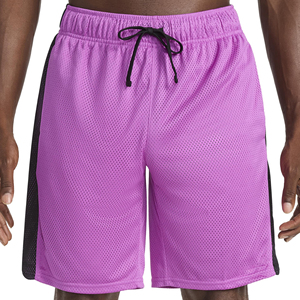 Shorts en maille unis pour hommes – Style streetwear décontracté, bas de tenue athlétique, pour le basketball, le quotidien et le jogging en extérieur - Product Image 1